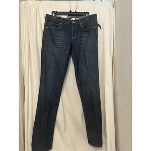 Gap 1969 Womens Blue REAL STRAIGHT Denim Jeans 31/12r